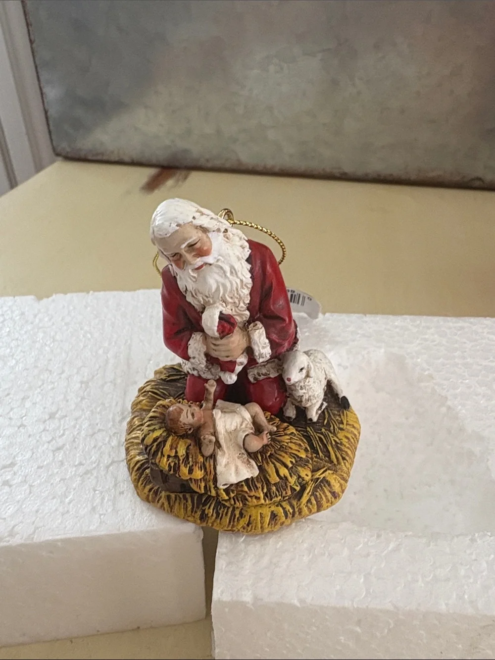 Kneeling Santa “Jesus is the Reason for the Season” Roman Christmas Ornament NEW